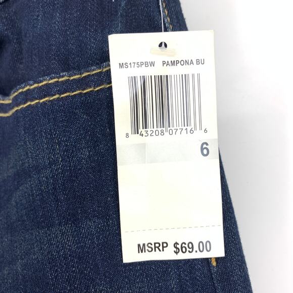 Y2K Seven7 Women's Size 6 Flare Leg Jeans Dark Wash Denim NEW - Picture 4 of 9